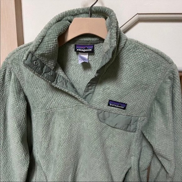 Patagonia Retool Snap T Fleece Pullover Sage Green S - Picture 3 of 9